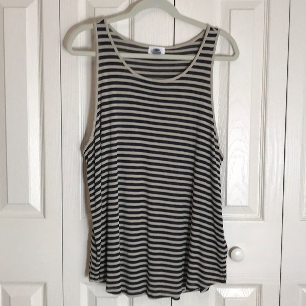 Old Navy striped knit tank top XXL